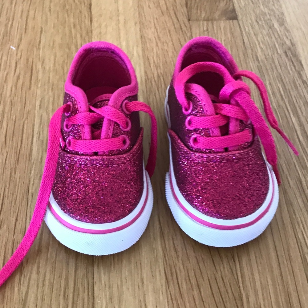 Super cute glitter pink Vans